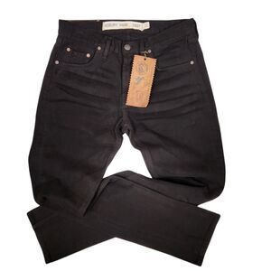 NEW Asbury Park 1887 Mens Full Button Fly 5 Pocket Black Slim Fit Jeans 31x33